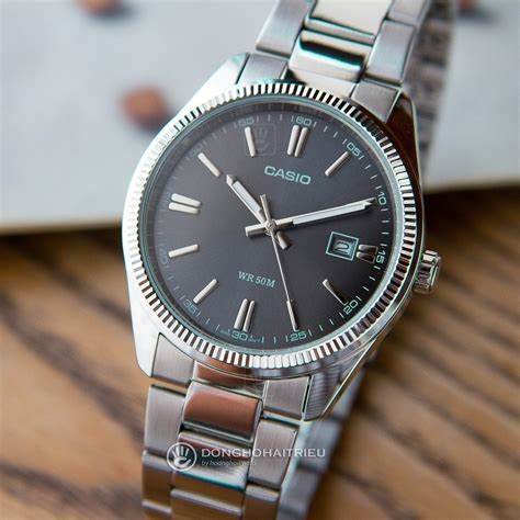 CASIO & VINTAGECasio MTP - 1302D - 1A1VDF Men's Watch - Black Dial, Stainless Steel BandWATCHESEcecile