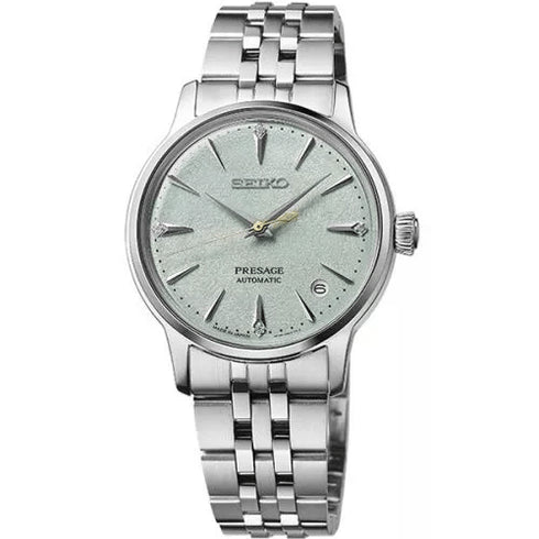 SEIKOSeiko Presage SRPL63J1 'Frozen Mojito' – 34mm Automatic, Mint Green Dial, Diamond IndicesWATCHESEcecile