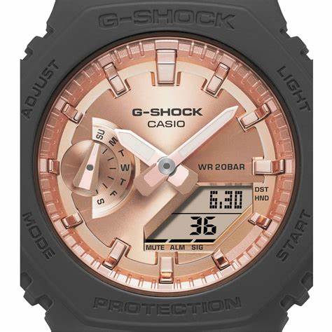 CASIO G - SHOCKCasio G - SHOCK GMA - S2100MD - 1AER Women's Watch – Black Resin, Pink Gold DialWATCHESEcecile