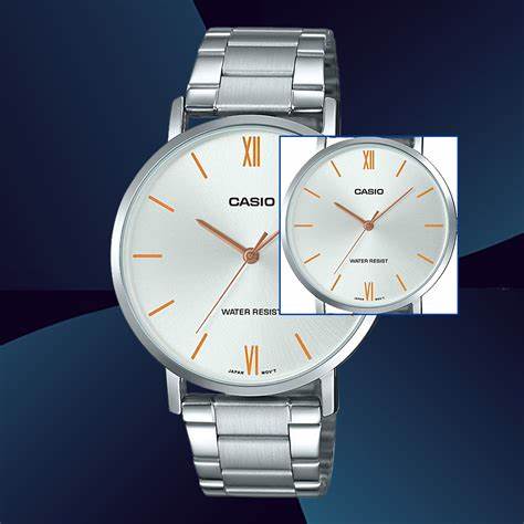 CASIO & VINTAGECasio MTP - VT01D - 7BUDF Men's Stainless Steel Watch – Silver DialWATCHESEcecile