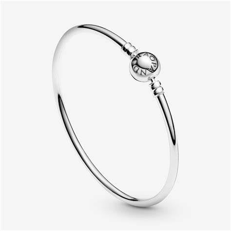 PANDORAPandora Moments 590713 - 15 Sterling Silver Bangle Bracelet - 15 cmBIJOUXEcecile