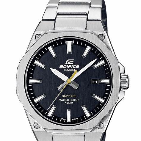 CASIO EDIFICECasio Edifice EFR - S108D - 1AVUEF Men's Watch - Black Dial, Stainless Steel BraceletWATCHESEcecile
