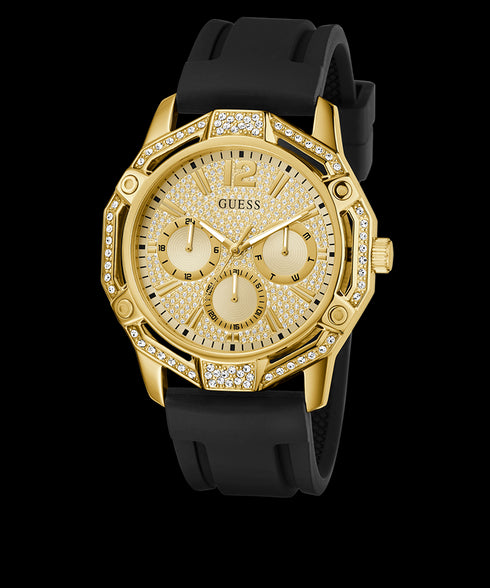 Guess GW0954G2 “Regal” Men’s Multi-Function Watch — Gold / Black, 46 mm