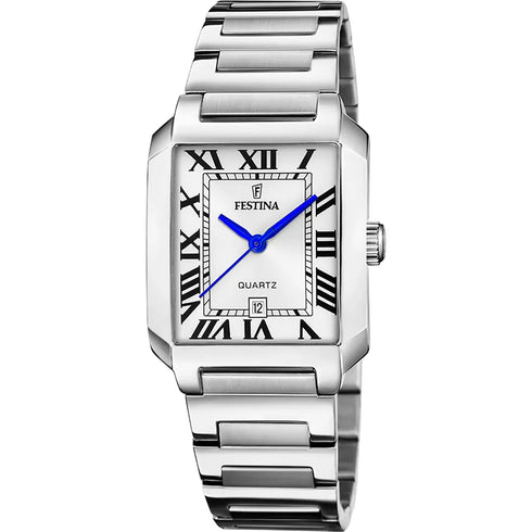 Festina F20679/1 On the Square – 29 mm Rectangular Silver Watch, Date