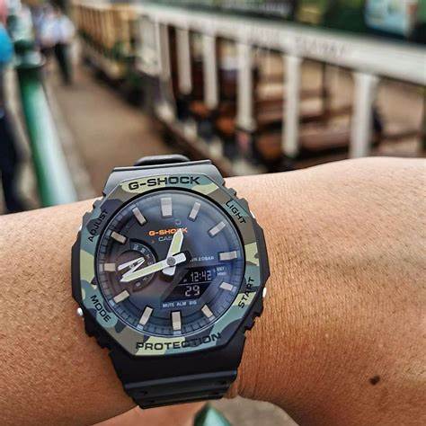 CASIO G - SHOCKCasio G - SHOCK GA - 2100SU - 1AER Men's Analog - Digital Watch – Carbon Core Guard, Camouflage Bezel, 200M Water ResistanceWATCHESEcecile