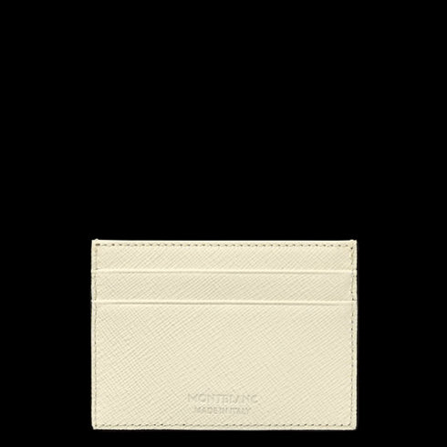 Montblanc Sartorial Porte-cartes 5cc en cuir ivoire 130838