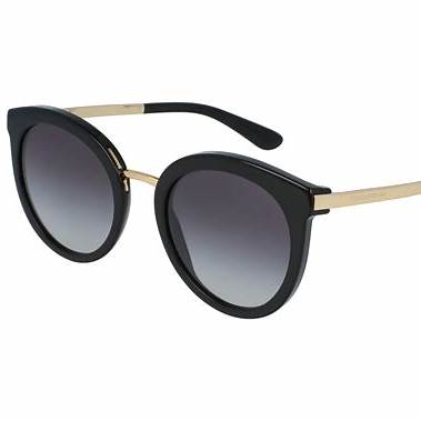 Dolce & Gabbana DG4268 501/8G Women's Sunglasses - Black Frame, Gray Gradient Lenses