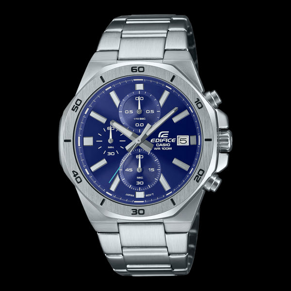 CASIO EDIFICECasio Edifice EFV - 640D - 2BVUDF Men's Chronograph Watch - Blue Dial, Stainless Steel BraceletWATCHESEcecile