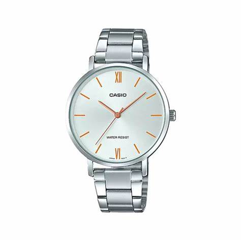 CASIO & VINTAGECasio MTP - VT01D - 7BUDF Men's Stainless Steel Watch – Silver DialWATCHESEcecile