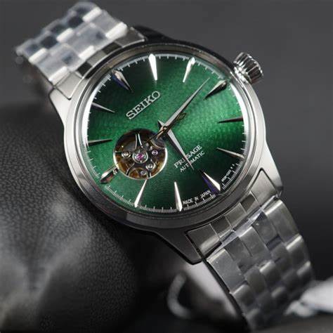 SEIKOSeiko Presage SSA441J1 Automatic Men's Watch - Green Dial, Stainless Steel BraceletWATCHESEcecile