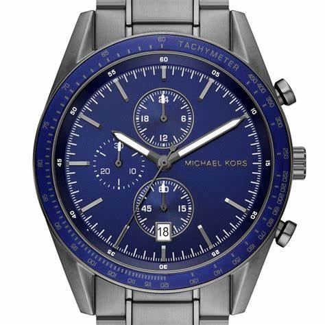 Montre Michael Kors MK9111 pour hommes, en acier inoxydable surdimensionné, de couleur bronze