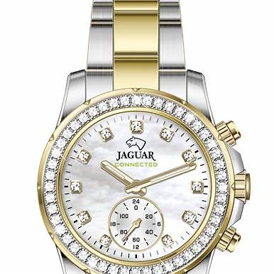 JAGUARJaguar Connected J982/1 Women's Hybrid Smartwatch – Two - Tone Stainless Steel with Mother - of - Pearl DialWATCHESEcecile