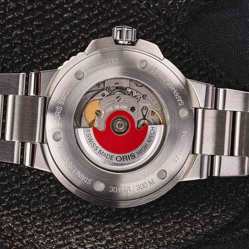 Oris Aquis Date 39,5 mm - Quadrante blu, bracciale in acciaio, orologio subacqueo automatico svizzero