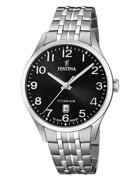 FESTINAFestina F20466/3 Titanium Men's Watch – Black Dial, 40mm, 100m Water ResistantWATCHESEcecile