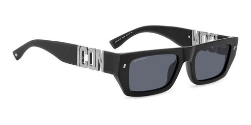 DSQUARED2Dsquared2 ICON 0011/S Sunglasses – Black Frame, Grey Gradient Lenses, 54mmEYEWEAREcecile
