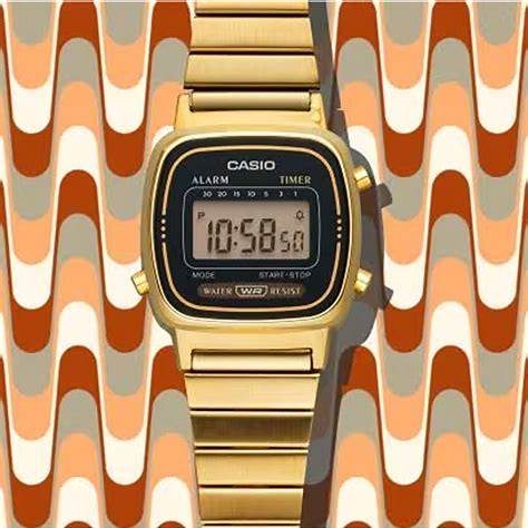 CASIO & VINTAGECasio LA - 670WGA - 1DF Women's Retro Digital Watch - Gold Stainless Steel BraceletWATCHESEcecile