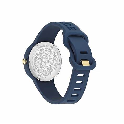 VERSACEVersace Medusa Pop VE6G00623 Unisex Watch - Blue Plastic Case, Blue Silicone Strap, 39mmWATCHESEcecile