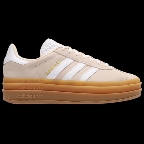 Adidas Gazelle Audacieuse Blanche Or Femme