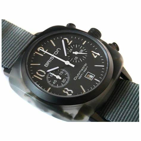 BRISTONBriston Clubmaster Classic Chronograph 40mm Black Dial Watch 15140.PBAM.GT.3.NGWATCHESEcecile