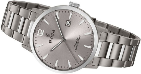 FESTINAFestina F20435/2 Titanium Men's Watch – Silver Dial, 41mm, Quartz MovementWATCHESEcecile