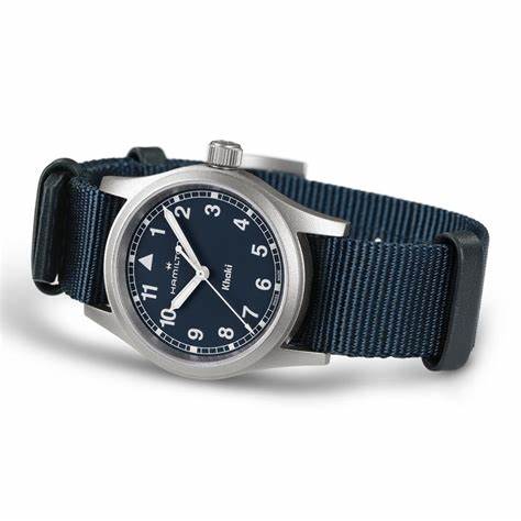 Hamilton Khaki Field Quartz H69301940 - 33mm Stainless Steel, Blue Dial, Blue NATO Strap