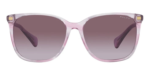 RALPH LAURENRalph by Ralph Lauren RA 5293 Women's Sunglasses – Shiny Striped Purple Frame with Gradient Violet LensesEYEWEAREcecile