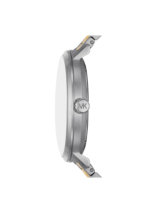 Michael Kors Blake MK9134 Herrenuhr - zweifarbiger Edelstahl, weißes Zifferblatt