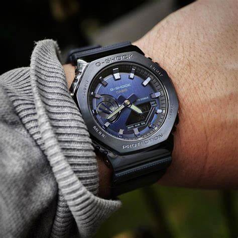 CASIO G - SHOCKCasio G - SHOCK GM - 2100N - 2AER Men's Analog - Digital Watch – Stainless Steel Bezel, Blue IP Finish, 200M Water ResistanceWATCHESEcecile