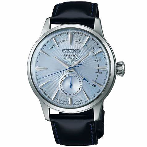 SEIKOSeiko Presage Cocktail Time SSA343J1 Men's Automatic Watch - 40.5mm Stainless Steel, Light Blue DialWATCHESEcecile