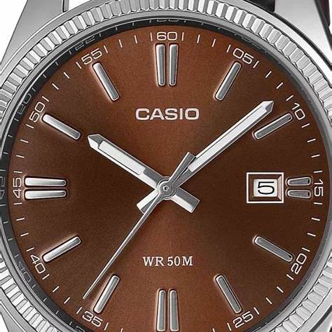 CASIO & VINTAGECasio MTP - 1302PL - 5AVEF Men's Analog Watch – Brown Dial, Leather StrapWATCHESEcecile