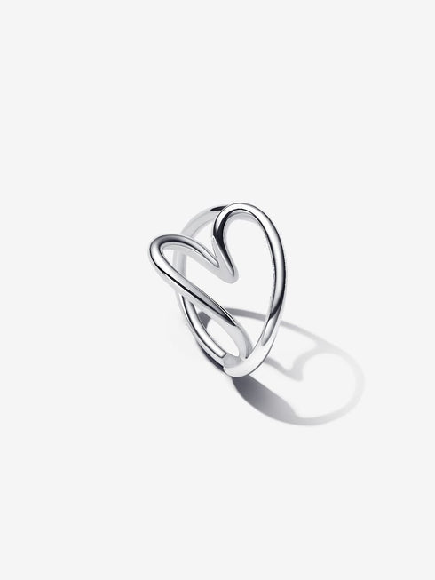 PANDORAPandora 193288C00 - 50 Women's Sterling Silver Organically Shaped Heart RingBIJOUXEcecile