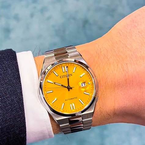 CITIZENCitizen NJ0150 - 81Z Men's Automatic Watch - Yellow Dial, Stainless SteelWATCHESEcecile