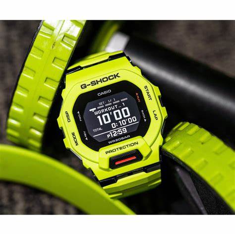 CASIO G - SHOCKCasio G - SHOCK GBD - 200 - 9ER Men's Watch – Lime Green, Bluetooth, Step TrackerWATCHESEcecile
