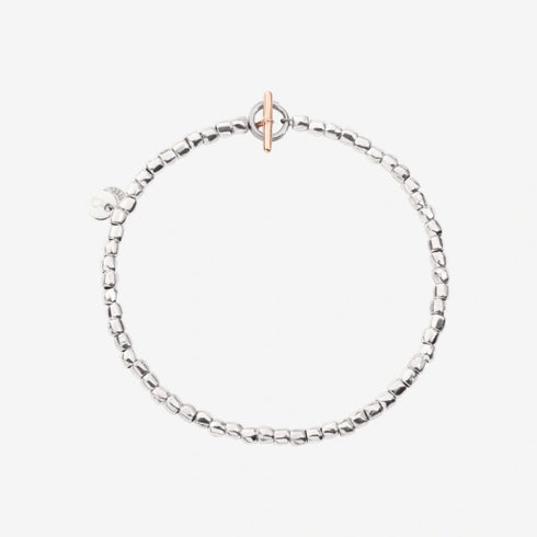 DODODoDo Mini Granelli Bracelet DBC0002GRANXGTIMXL – 9K Rose Gold, Stainless Steel & TitaniumJEWELRYEcecile