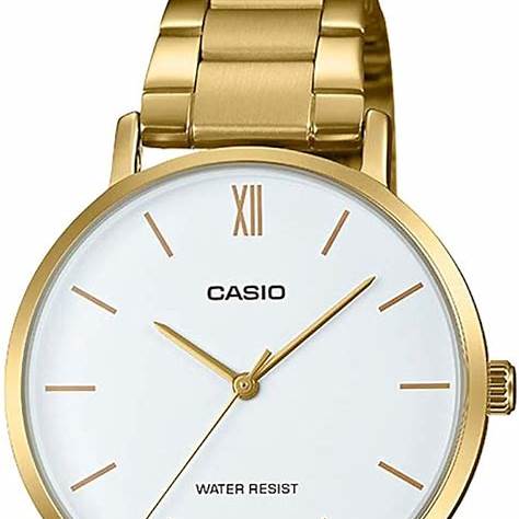 CASIO & VINTAGECasio LTP - VT01G - 7BUDF Women's Gold - Tone Analog Watch – White DialWATCHESEcecile