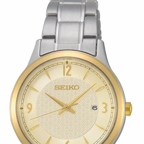 Orologio al quarzo Seiko SXDH04P1 Donna - Acciaio inossidabile, quadrante champagne