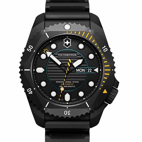 VICTORINOXVictorinox Dive Pro Automatic Men's Watch V241997 – Black Dial, Black Rubber StrapWATCHESEcecile