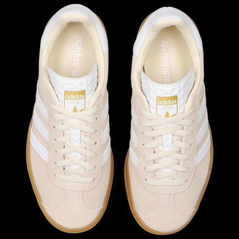 Adidas Gazelle Audacieuse Blanche Or Femme