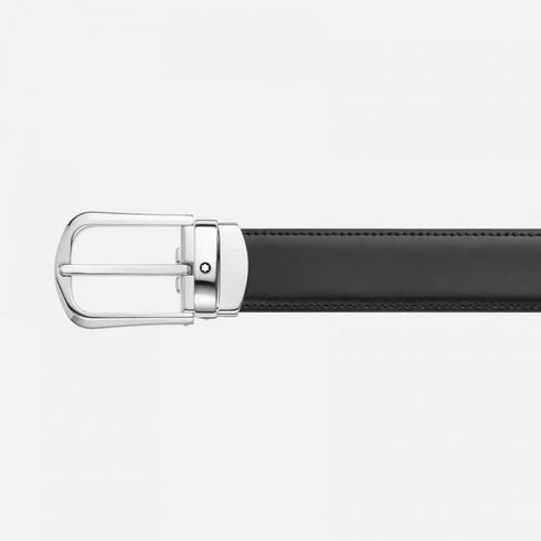 Montblanc 114412 Schwarz/Braun 30mm Reversible Ledergürtel
