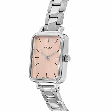 Reloj Casio LTP-V009D-4EUDF de acero inoxidable para mujer - Esfera rosa