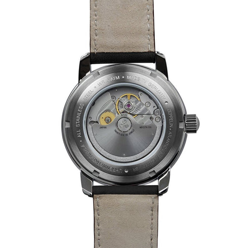 ZEPPELINZeppelin Atlantic Automatic GMT 8468 - 5 Men's Watch - Beige Dial, Brown Leather StrapWATCHESEcecile