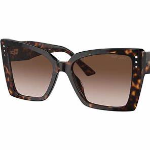Jimmy Choo JC 5001B Women's Sunglasses - 54mm, Havana Frame with Brown Gradient Lenses