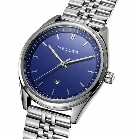 MELLERMeller Ekon Dag Blue 6PA - 3SILVER Men's Watch - Blue Dial, Silver Stainless Steel BraceletWATCHESEcecile