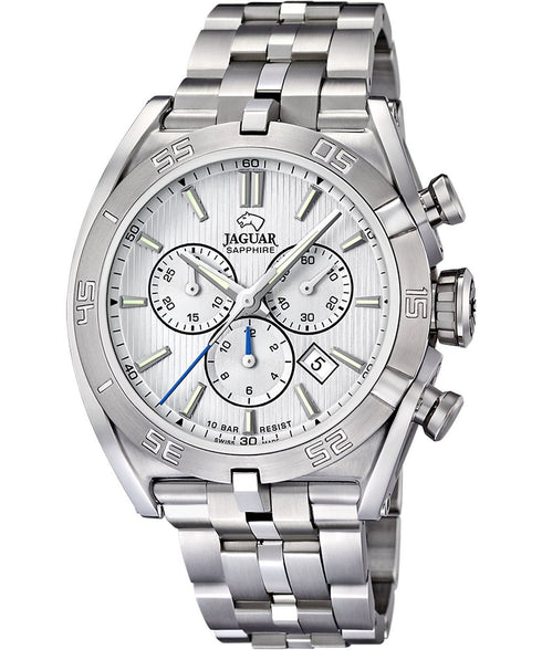 Jaguar Executive J852/A Reloj Cronógrafo Hombre - Caja de acero, esfera blanca