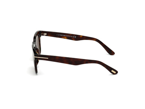 TOM FORDTom Ford DAX FT0751 - S 52N Men's Square Sunglasses – 48 mm Dark Havana Acetate Frame, Green Lenses, UV400EYEWEAREcecile