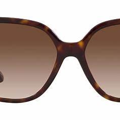 Lunettes de soleil Emporio Armani EA4202 502613 pour femme - monture havane brillant, verres dégradés marron, 54mm