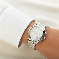 Michael Kors MK6174 Damen Bradshaw Silber-Ton Chronograph Uhr