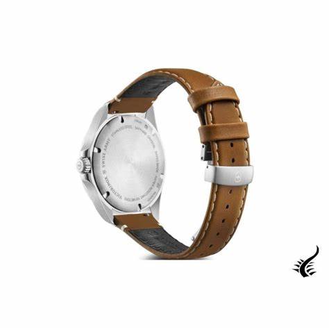 Victorinox Fieldforce Classic GMT Men's Watch V241931 – Silver Dial, Brown Leather Strap