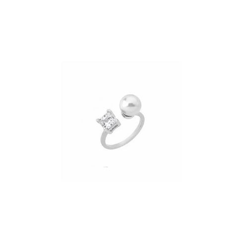 MAJORICAMajorica 15846 Women's Silver Ring with White Pearl & CZBIJOUXEcecile