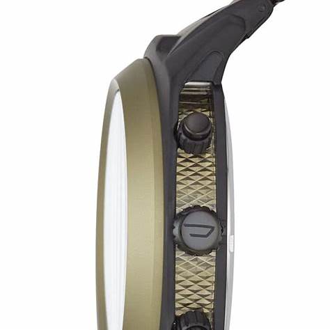 Diesel DZ4497 Tumbler Men's Chronograph Watch - Green Dial, Black Stainless Steel Bracelet